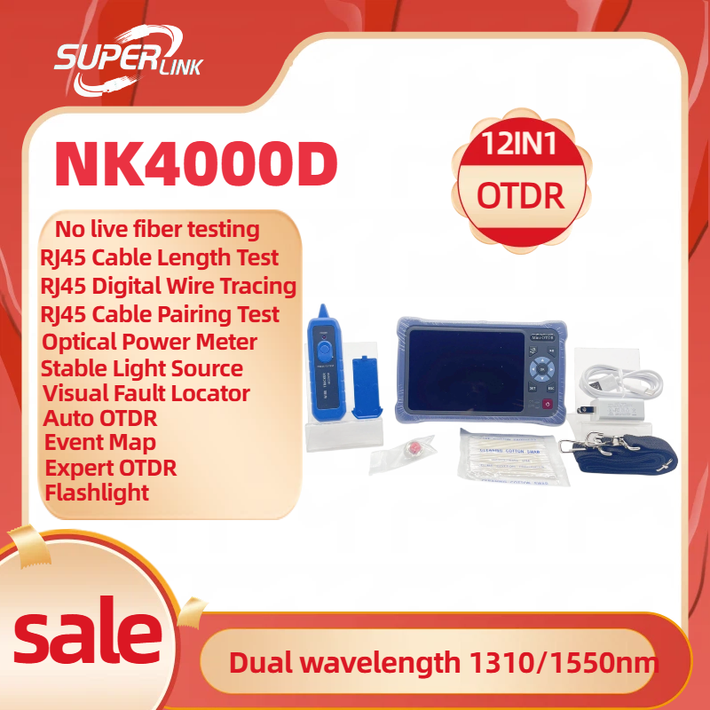 Optical Time Domain Reflectometer Otdr 1310 1550Nm - Novker 12-in-1 미니 OTDR NK4000D 광시간