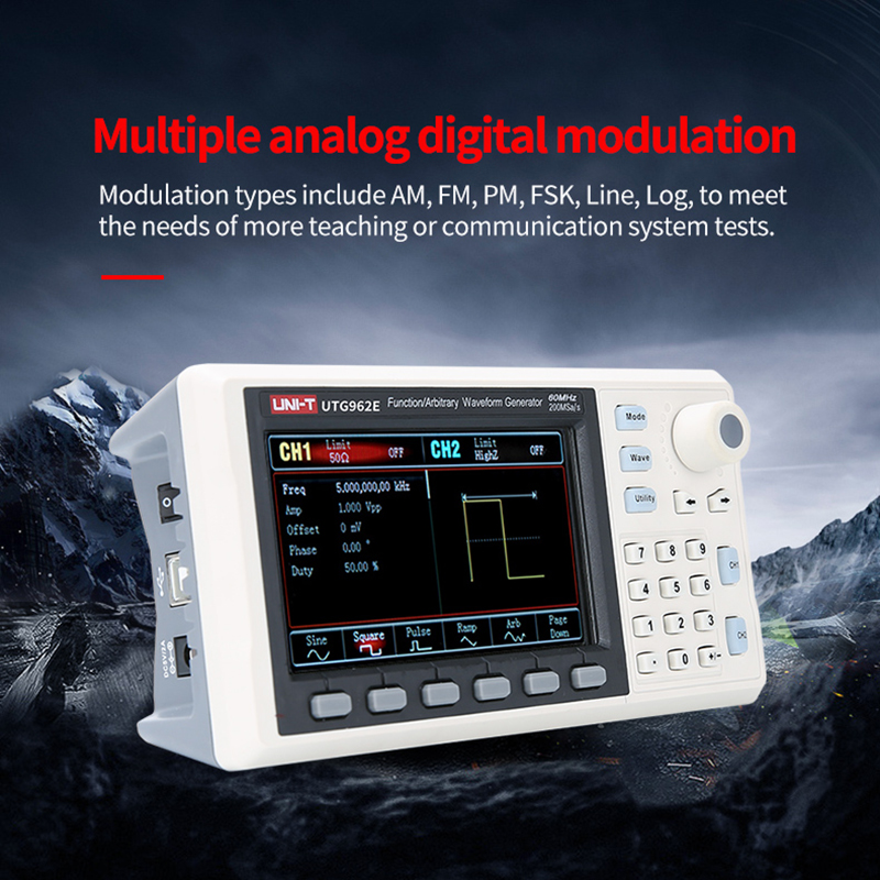 UNI-T UTG932E UTG962E 기능 임의 파형 - Dual Channel Arbitrary Waveform Function Generator 60Mhz 리뷰 및 가격