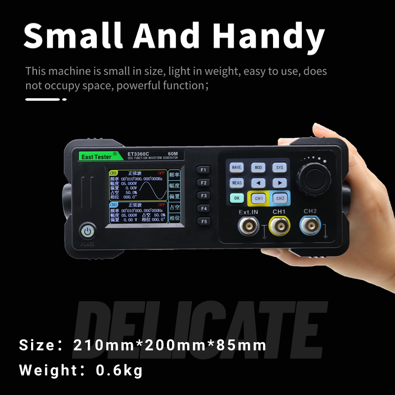 East 테스터 미니 듀얼 채널 기능 임의 파형 발생기 - Dual Channel Arbitrary Waveform Function Generator 60Mhz 리뷰 및 가격