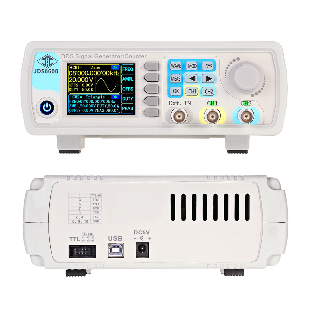 YAO JDS6600 15/30/40/50/60MHz  - Dual Channel Arbitrary Waveform Function Generator 60Mhz 리뷰 및 가격